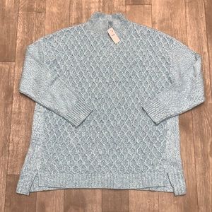 Womens NWT Talbots Knit Mock Neck Sweater